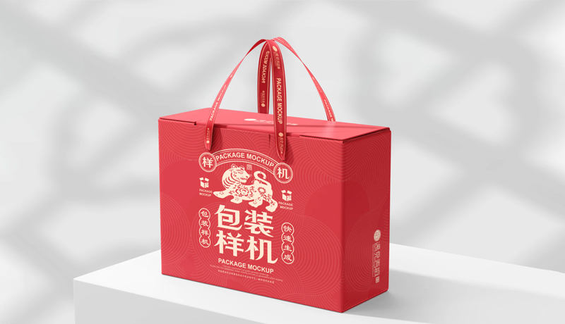 丝带手提食品礼盒